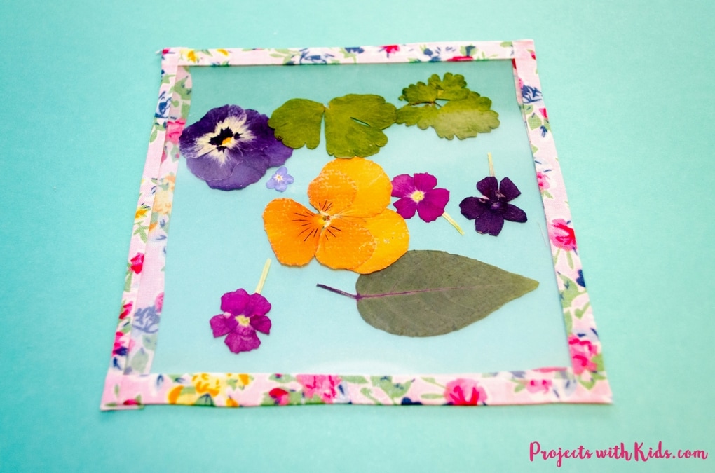 These lovely handmade coasters use pressed flowers and washi tape and are the perfect unique gift that kids will love to give!