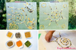Make unique fall suncatchers using seeds! Give this low-cost activity a try that will have kids of all ages engaged for a long time. Looks beautiful taped up on a window!