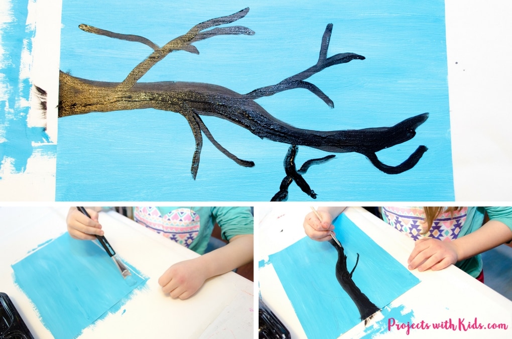 Cherry blossom painting with cotton balls is the perfect spring art project for kids. Kids will love exploring and painting the gorgeous cherry blossom colors with cotton balls in this process art activity. A fun painting project for kids of all ages!