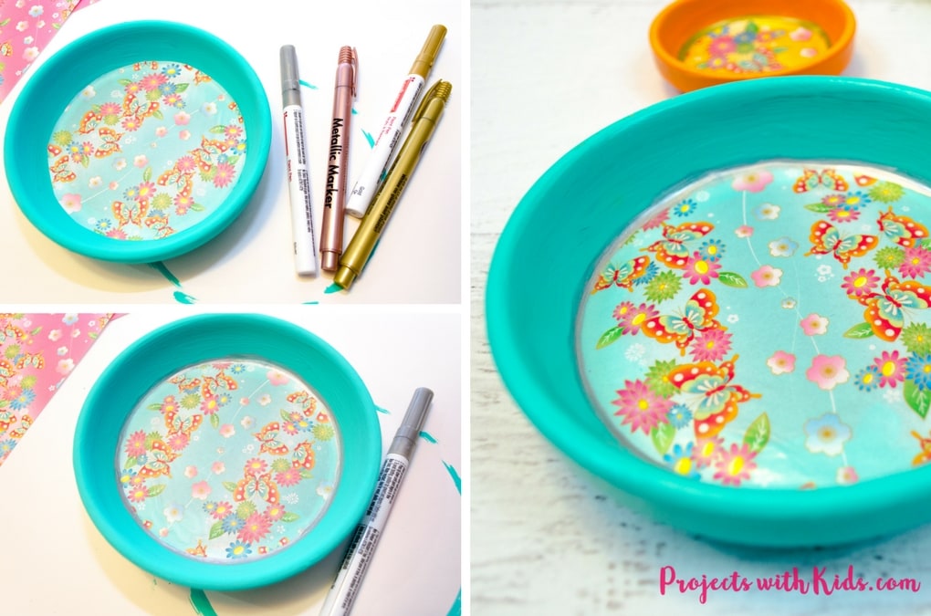 These kid made jewelry dishes make the perfect Mother's Day craft or handmade gift for any occasion. Bright and colorful and super easy to make, kids will love making their mom's this special gift.