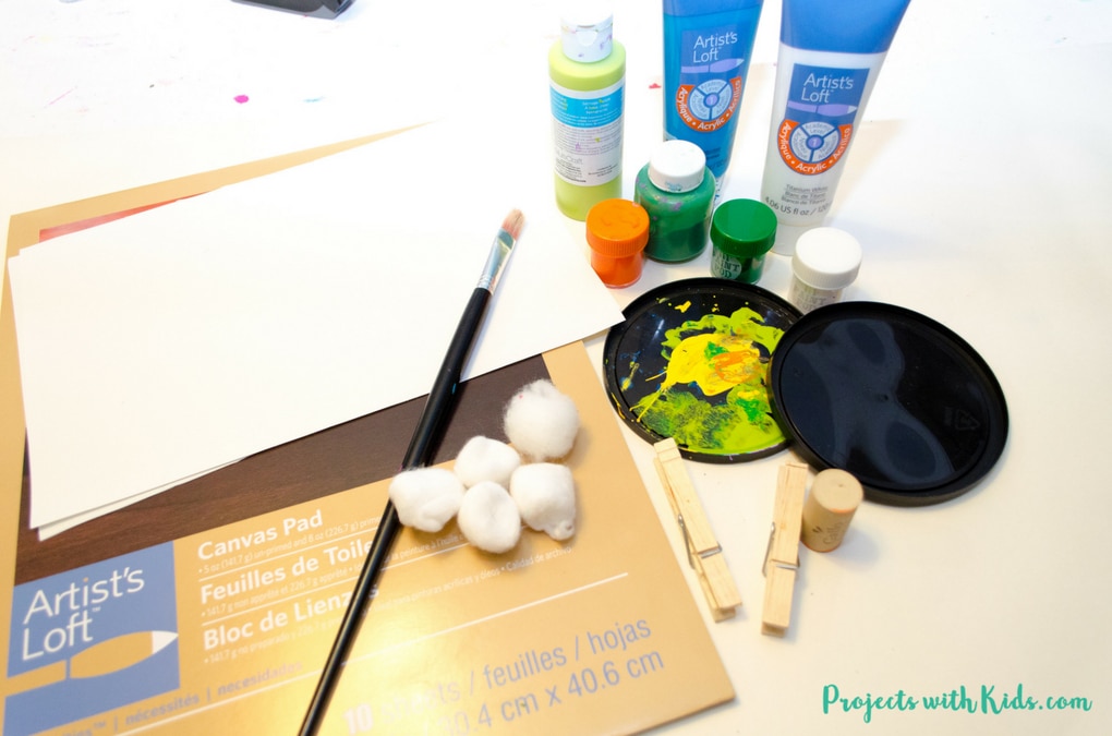 Kids will love using cotton balls to paint this orange tree with gorgeous shades of green and then stamp on oranges using another fun painting tool! Using cotton balls to create the leaves of this fruit tree creates a fluffy texture that is perfect for this summer tree project. Free printable template included!