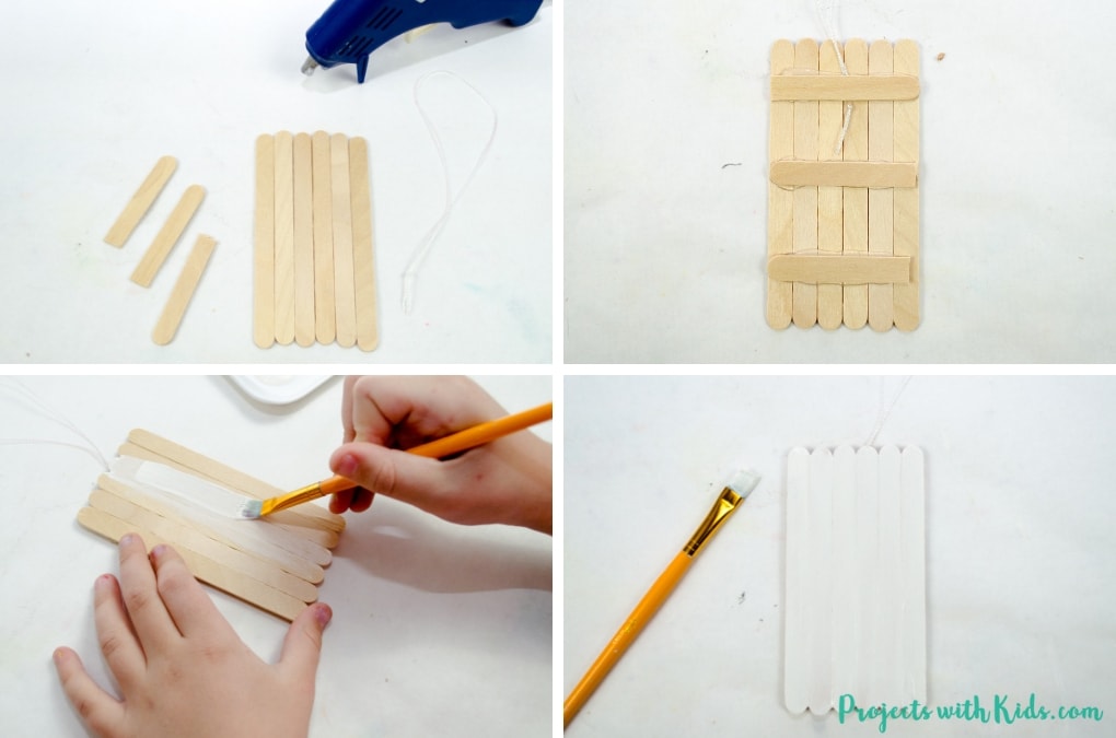 These mini pallet popsicle stick Christmas ornaments are absolutely adorable! They would make a great Christmas craft for older kids and tweens and a beautiful handmade gift for friends and family.