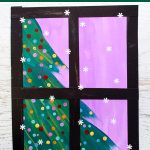 Kids will love creating this beautiful Christmas tree art project using a mixed media approach. Fun and easy techniques make this a wonderful Christmas craft activity! #christmascrafts #christmasart #kidsart #projectswithkids