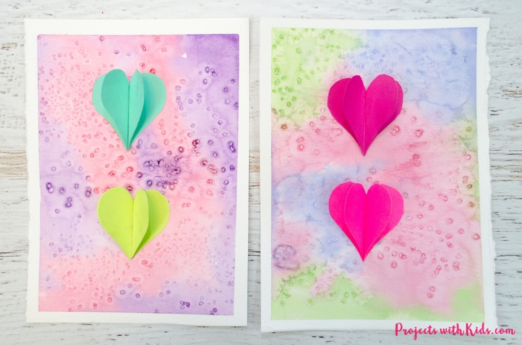 Kids will love using watercolors and paper to create this beautiful heart art project that is perfect for Valentine's Day and Mother's Day. Easy watercolor techniques makes this a perfect art project for kids of all ages.