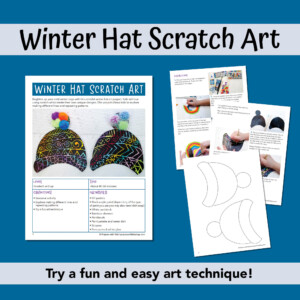 Shopify image for winter had scratch art pdf art project for kids
