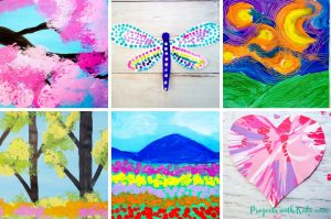 Awesome painting ideas for kids of all ages! Click to find fun and unique painting techniques for holidays, seasons or any time that kids will love!