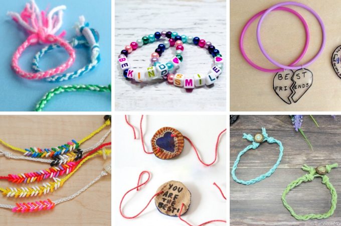 Fun and unique friendship bracelet ideas kids will love to make for their BFF's! Friendship bracelets make a great summer camp, playdate or birthday party craft.