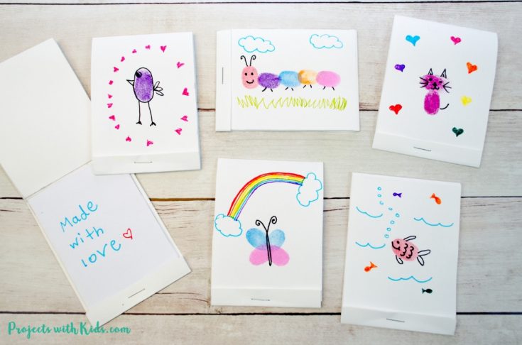 Turn Fingerprint Art into Adorable Mini DIY Notebooks - Projects with Kids