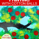 Apple tree craft idea, kids art project