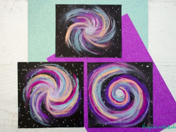 Galaxy Oil Pastel Tutorial / In this video i gave a tutorial about oil ...