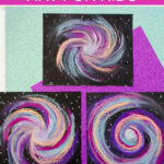 Chalk pastel galaxy art pinterest image