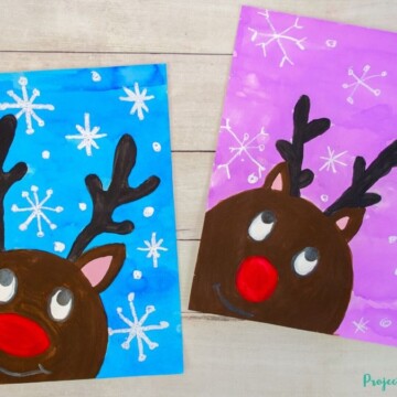 Reindeer painting idea for kids to make