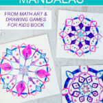 Snowflake mandalas art project for kids