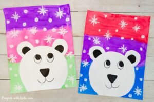Mixed Media Winter Art Project for Kids - Projects with Kids