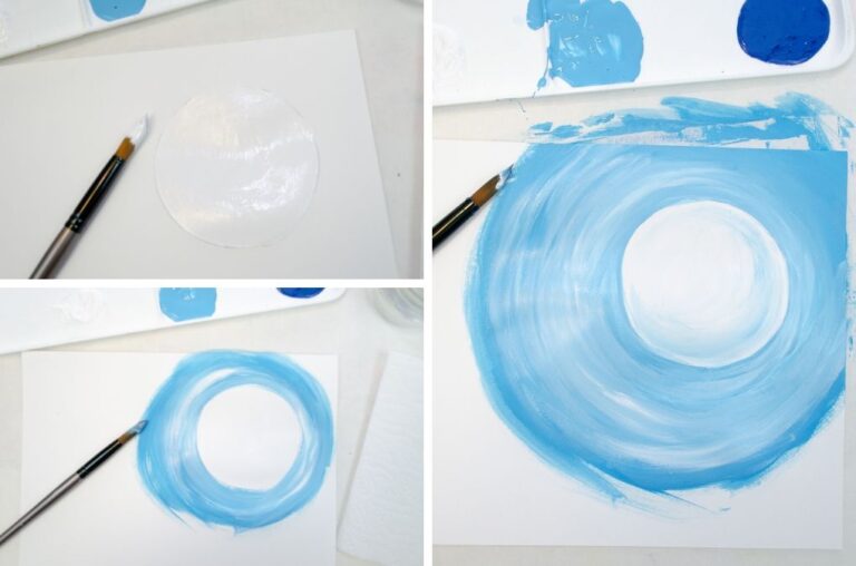 Mixed Media Winter Art Project for Kids - Projects with Kids
