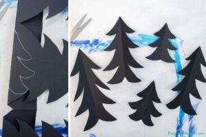 Mixed Media Winter Art Project for Kids - Projects with Kids