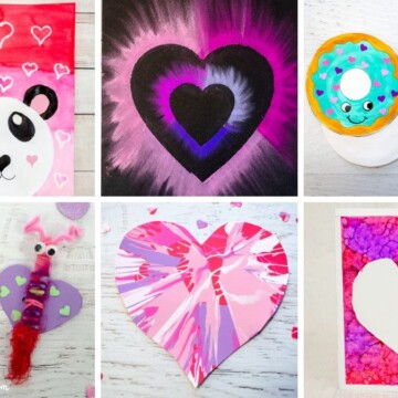 Valentine's Day arts and crafts for kids to make.