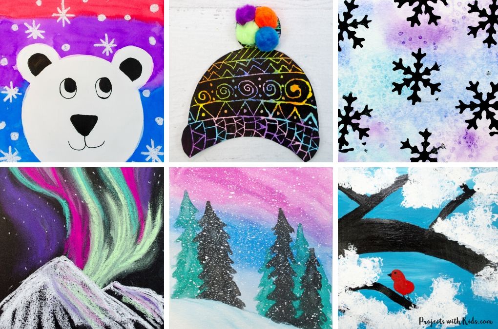Beautiful Winter Art for Kids to Make - Projects with Kids
