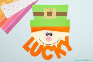 Paper leprechaun craft for St. Patrick's Day