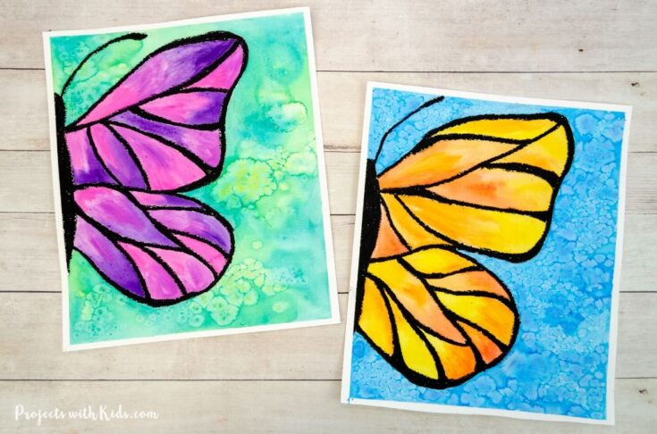 Watercolor butterfly painting