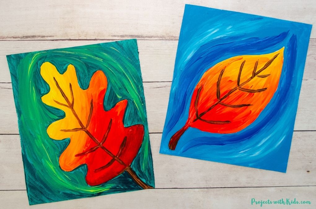 Autumn art project for kids.