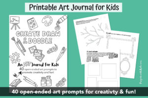 Printable Art Journal for Kids to Spark Creativity - Projects with Kids