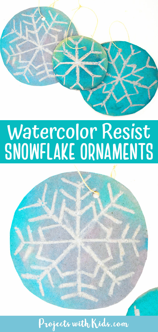 Easy snowflake ornament craft for kids