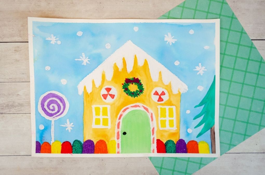 Gingerbread art project for kids to make