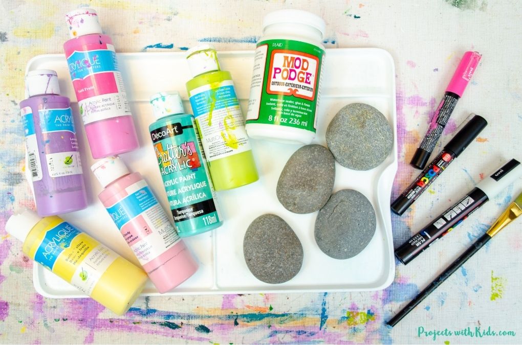 Rock painting supplies