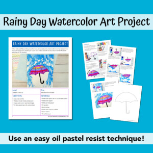 shopify listing image for rainy day art project.