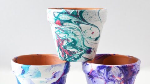 Image for Marbled Flower Pots