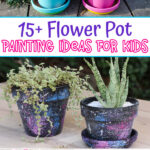 Flower pot painting ideas for kids
