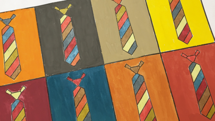 Image for Father's Day Art for Kids - Tie Pop Art Project