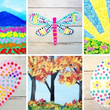 Q-tip painting ideas for kids to make