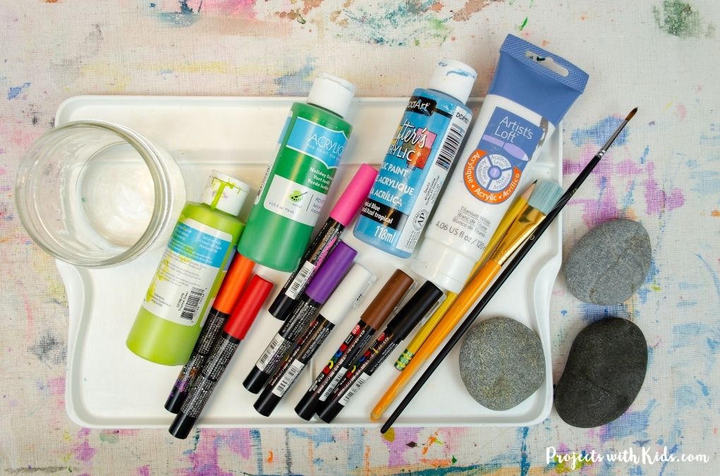 Rock painting supplies