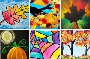 Fall painting ideas for kids to make