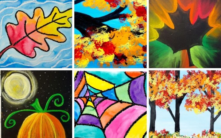 Fall painting ideas for kids to make