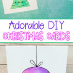 diy watercolor christmas cards for kids to make