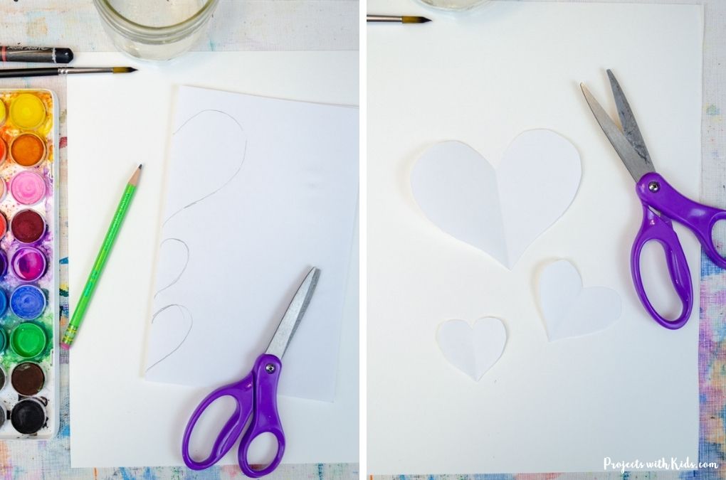 Cutting out heart tempaltes