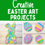 Different Easter art projects for kids to make.